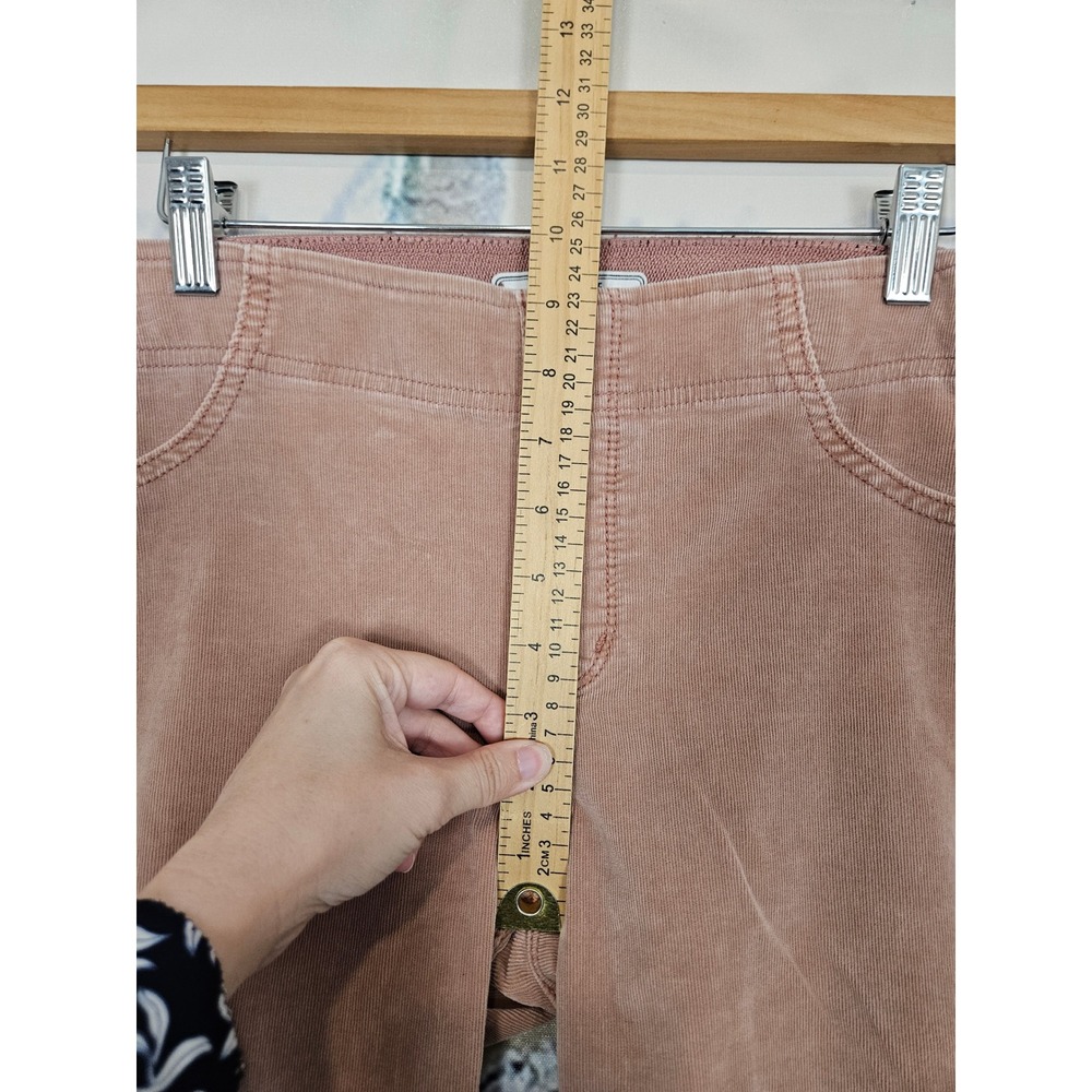 Free People Dusty Rose Corduroy Pull On Flare Pants High Rise Mauve 29 OB475769 - Picture 7 of 9